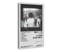 IWVFJBAQ J. Cole 4 Your Eyez Only Poster sur toile pour décoration de chambre à coucher, bureau, chambre, cadeau 60 x 90 cm