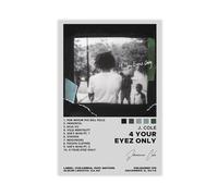 IWVFJBAQ J. Cole 4 Your Eyez Only Poster sur toile pour décoration murale de salon, chambre à coucher 50 x 75 cm