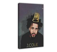 IWVFJBAQ Poster du rappeur J. Cole (23) sur toile - Décoration murale pour salon, chambre à coucher - 20 x 30 cm