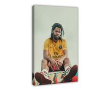 IWVFJBAQ Poster du rappeur J. Cole (29) sur toile pour décoration de chambre à coucher, bureau, chambre, cadeau 40 x 60 cm