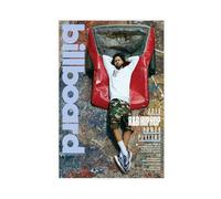 IWVFJBAQ Poster du rappeur J. Cole (4) sur toile pour décoration de chambre à coucher, bureau, chambre, cadeau 30 x 45 cm