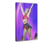 IWVFJBAQ Poster sur toile de la chanteuse Helene Fischer (12) - Décoration de chambre à coucher, bureau, cadeau - 50 x 75 cm