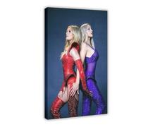 IWVFJBAQ Poster sur toile de la chanteuse Helene Fischer (13) - Décoration de chambre à coucher, bureau, cadeau - 50 x 75 cm