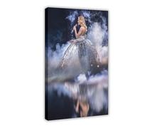 IWVFJBAQ Poster sur toile de la chanteuse Helene Fischer (16) - Décoration de chambre à coucher, bureau, cadeau - 50 x 75 cm