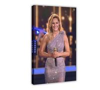 IWVFJBAQ Poster sur toile de la chanteuse Helene Fischer (17) - Décoration de chambre à coucher, bureau, cadeau - 50 x 75 cm