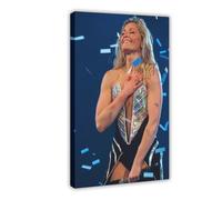 IWVFJBAQ Poster sur toile de la chanteuse Helene Fischer (7) - Décoration murale pour salon, chambre à coucher - 50 x 75 cm