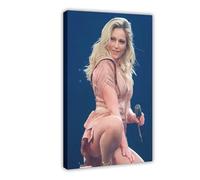 IWVFJBAQ Poster sur toile de la chanteuse Helene Fischer (8) - Décoration de chambre à coucher, bureau, cadeau - 50 x 75 cm