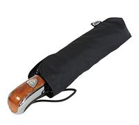 iX-brella First Class - Parapluie avec étui - Grand parapluie stable résistant aux tempêtes, Noir , Parapluie de poche automatique