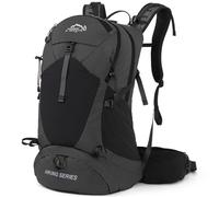 IX INOXTO Sac à dos de randonnée, sac à dos de randonnée imperméable avec housse de pluie, sac à dos de camping léger pour homme et femme, Noir sans 3 l, Large, Sacs à dos de jour