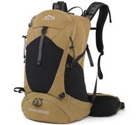 IX INOXTO Sac à dos de randonnée, sac à dos de randonnée imperméable de 35 l avec housse de pluie, sac à dos de voyage léger pour homme et femme, Kaki sans vessie de 3 l, One Size, Sacs à dos de jour