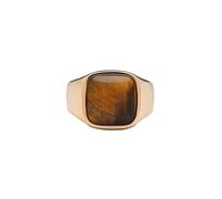 IX Studios Cushion Signet Tiger Eye Bagues 22 ct. Argent DMN0282GDTE--50 - Unisex - Argent 925