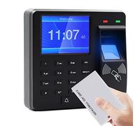 IXART Horloges pour Les employés des Petites Entreprises, Pointeuse horaire avec Balayage des Doigts, RFID, et Passworrd Trois en Un, Génération Automatique de rapports