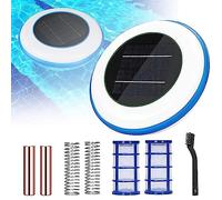 IXART Ioniseur Solaire de Piscine, Outils de Nettoyage de purificateur de Piscine ioniseur de Piscine à énergie Solaire, 85% de Chlore en Moins, Tue Les Algues, Jusqu'à 35000 Gal