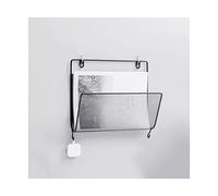 IXART Organiseur de bureau en fer forgé support mural mural multifonctionnel étagère de rangement pour fichiers organiseur de bureau, blanc/noir porte-fichiers/organisateur de bureau (couleur : noir)