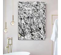 IXEHOH Large Modern Abstract Canvas Wall Art for Living Room, Tableau Abstrait Noir et Blanc, Décoration Murale Moderne Verticale pour Salon, Chambre et Bureau 70x100
