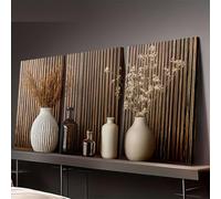 IXEHOH Tableau Décoration Murale 3 Pièces Nature Morte Moderne Toile Murale Tons Terreux Peinture Murale Salon Chambre Décoration Murale Verticale Esthétique Affiche et Gravure 70x90cmx3