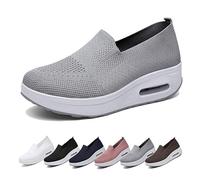 IXII Chaussures Femmes Baskets OrthopéDiques à Plateforme pour Femmes, Chaussures De Marche AntidéRapantes à Coussin d'air Chaussures OrthopéDiques De Course LéGèRes Et Respirantes -A||36EU