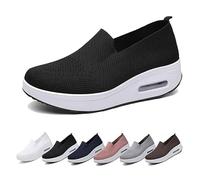 IXII Chaussures Femmes Baskets OrthopéDiques à Plateforme pour Femmes, Chaussures De Marche AntidéRapantes à Coussin d'air Chaussures OrthopéDiques De Course LéGèRes Et Respirantes -F||36EU