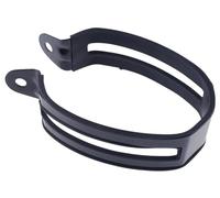 Ixil Takkoni Collier d'échappement universel en acier inoxydable Ovale Noir