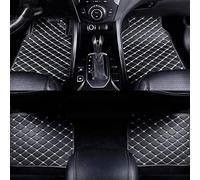 IXITAB Tapis de Voiture Personnalisés pour Citroen C5 Aircross 2017-2022, Tapis de Sol AntidéRapants ImperméAbles en Cuir Tout-Protection, Ensemble de Tapis de Sol de Voiture,C Black Beige
