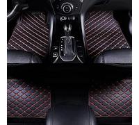 IXITAB Tapis de Voiture Personnalisés pour Citroen C5 Aircross 2017-2022, Tapis de Sol AntidéRapants ImperméAbles en Cuir Tout-Protection, Ensemble de Tapis de Sol de Voiture,B Black Red
