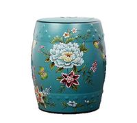 IXMLDAXD Bataille de céramique, Nouveau Tabouret de Tambour de Style Chinois, Tabouret en céramique for Salon, Tabouret Guzheng, jetée brodée en Porcelaine for Salle d'étude.(Green)