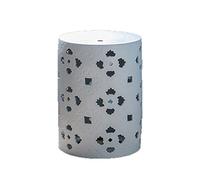 IXMLDAXD Bataille de céramique, Tabouret de Tambour en céramique à Motif de Feuille d'érable Creux de Nouveau Style Chinois Rural, Tabouret Antique, jetée de Tambour brodée.(White)