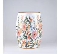 IXMLDAXD Bataille de céramique, Tabouret de Tambour en céramique, Pilier de Tambour décoratif, Tabouret à Langer, Tabouret de Dressing rétro.(B)