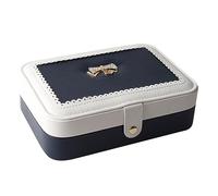 IXMLDAXD boîte à bijoux, Organisateur de boîte à bijoux de mode, boîte de rangement for filles et femmes cadeaux colliers boucles d'oreilles bagues Bracelet femmes filles(B)