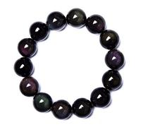 IXMLDAXD Bracelet obsidienne hommes et femmes arc-en-ciel oeil noir Yao pierre bracelet