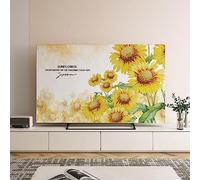 IXMLDAXD Couverture TV, Couvercle mural épais antidérapant for peinture à l'huile, idéal for la décoration intérieure(B,55in(130x80cm))