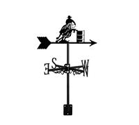 IXMLDAXD Direction du Vent, Girouette Cowboys Team Horse Cross Western Ornement en métal Girouette Indicateur de Direction du Vent Girouette à Montage sur Toit for Ferme Jardin Cour Patio Décor, K(A)