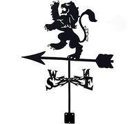 IXMLDAXD Direction du Vent, Girouette girouette en Acier Inoxydable indicateur de Direction du Vent scène girouette de Jardin Outils de Mesure avec Support de Montage résistant à la Corrosion