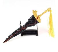 IXMLDAXD Épée de collection entièrement en métal Elden Ring Maliketh's Black Blade, modèle 8,7 pouces/22 cm, avec support présentation, jeu