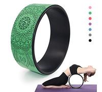 IXMLDAXD L’Anneau de Yoga, Pilates avec Buddha Lotus Cercles de Yoga Professionnels en TPE, Outil d'entraînement du Dos for la Musculation et Le Fitness(Green)