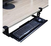 IXMLDAXD Le Clavier, Glissière for Clavier de Bureau, Plateau Coulissant for Noir/Blanc, tiroir for, for Le Rangement sous la Table(Black)