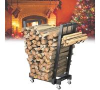 IXMLDAXD Les allumettes, Support de Stockage de Bois de Chauffage Robuste, Support à Outils de cheminée, Support Stable, Solide et Robuste for Foyer de cheminée intérieure ou Patio extérieur