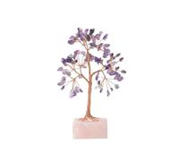 IXMLDAXD Les Arbres de Cristal, Arbre de Cristal for la décoration Maison et du Bureau Pierres Bonsaï for Une énergie Positive Décorations Feng Shui(Purple)