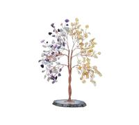 IXMLDAXD Les Arbres de Cristal, Lot de 2 Arbres en Cristal Faits à la Main, décoration d'intérieur, Pierres précieuses Feng Shui, décorations(Multi Colored)