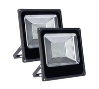 IXMLDAXD Lumière Solaire, Lampe de Travail LED IP66, lumière de sécurité extérieure, lumière du Jour 6000 K, projecteur extérieur Blanc, Spot Super Lumineux for Jardin, Patio, allée, Cour(150W)