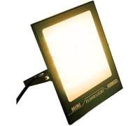 IXMLDAXD Lumière Solaire, Lot de projecteurs d'extérieur IP67 for éclairage Public, Jardin, Cour, Garage, entrées(Warm White,50W)
