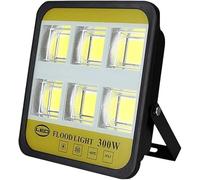 IXMLDAXD Lumière Solaire, Projecteur de sécurité extérieur for la Maison, projecteur Ultra-Lumineux 1 Watt, Lampe Travail Rechargeable(300W)