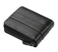 IXMLDAXD Portefeuille en Cuir for Homme avec Poche for pièces de Monnaie, Compartiment for Billets, Carte crédit, Fermeture éclair, Portefeuille véritable(Black)