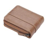 IXMLDAXD Portefeuille en Cuir for Homme avec Poche for pièces de Monnaie, Compartiment for Billets, Carte crédit, Fermeture éclair, Portefeuille véritable(Unique Colour)