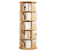 IXMLDAXD Rotation de la bibliothèque, Étagère à 3/4/5/6 étagères en Bois Massif, étagère rotative multifonctionnelle for la Maison, Le Salon, adaptée, au Bureau, l'école(160 * 39cm)
