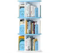 IXMLDAXD Rotation de la bibliothèque, Étagère rotative créative for Articles ménagers Facile à Utiliser Ne Fait de Mal Rien Beaucoup d'espace Rangement(Blue,97 * 51cm)