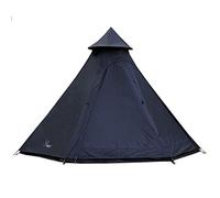 IXMLDAXD Tente, Tente pyramidale extérieure Tente Igloo Kits de Maison extérieure à Construire for y Vivre - Tente Indienne de Camping épaisse Double imperméable for randonnée 3-4 Personnes(Black)