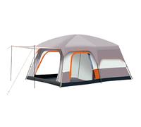 IXMLDAXD Tente, Tentes de Luxe for Le Camping, Grande Tente familiale avec Chambres for 4 à 12 Personnes, Deux Chambres et Un Salon(Beige,L)