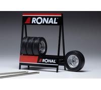 IXO 1/18 MODÉLISME DIORAMI ENSEMBLE 4 ROUES JANTES RONAL MODÈLE STATIQUE DIECAST