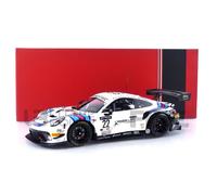 Voiture Miniature de Collection - IXO - Porsche 911 GT3 R - Spa 2021 - Blanc / Noir - 1/18